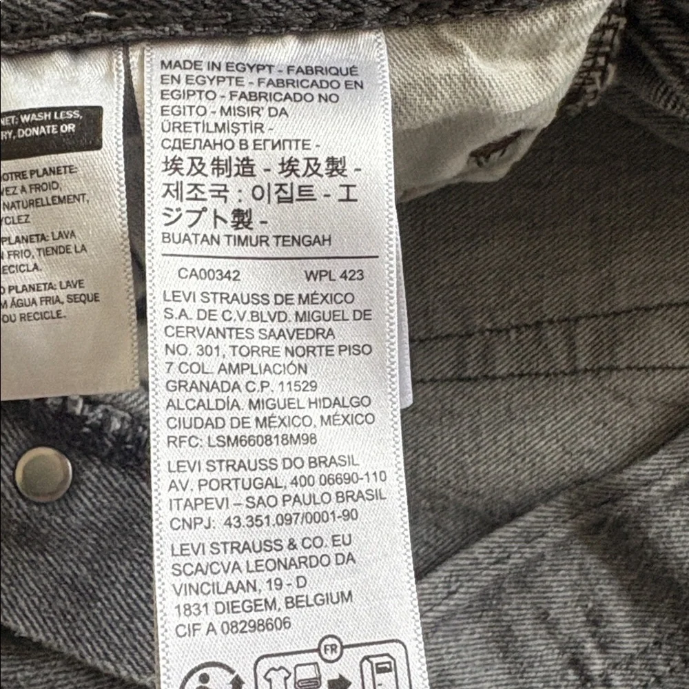 Men’s Levi’s 501 Jeans Size 30x30 Gray - Picture 7 of 8